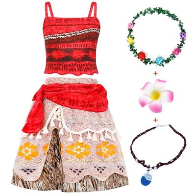 Jurebecia Princess Costume Two-Pieces Crop Top Skirt Dress Outfit Set Birthday Party Clothes 140 cm 5-6 Years