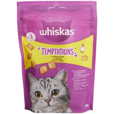 Kočičí pamlsky Whiskas Temptations Kuřecí maso a sýr