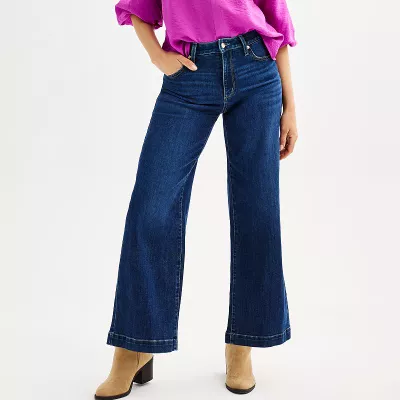 Women's Sonoma Goods For Life® High-Rise Wide-Leg Jeans