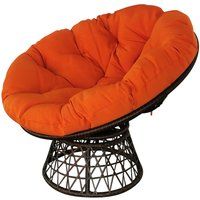 Happy Home Moon Chair Rattansessel Sitzsessel orange/rot