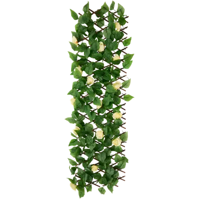 Roztažitelná umělá popínavá stěna s růžemi