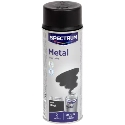 Barva na kov ve spreji Spectrum Matná černá