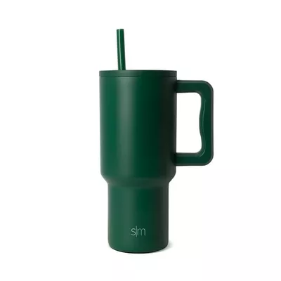 Simple Modern 30 fl oz Insulated Stainless Steel Trek Tumbler with Straw Lid | Deep Forest