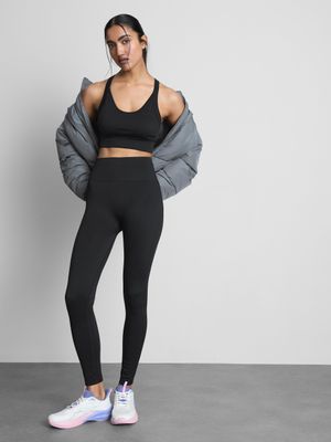 Top corto sin costuras de alto rendimiento