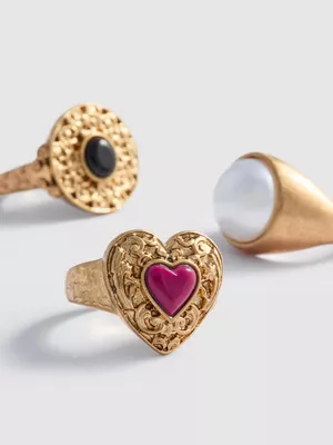 Pack de 3 anillos vintage de Paula Echevarría
