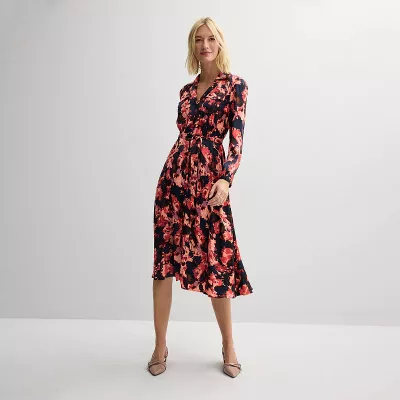 Women's Nine West Midi Shirt Dress