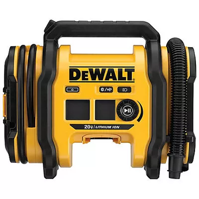 DEWALT 12VDC/110V AC 20V Inflator Bare Tool, 20V MAX* Battery