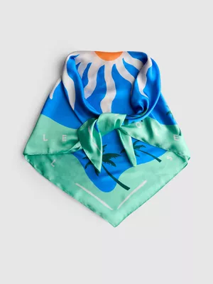 Pañuelo con sol estampado