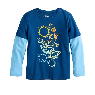 Boys 4-12 Jumping Beans® Long Sleeve Skater Tee