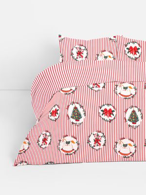 Set navideño de funda nórdica doble reversible