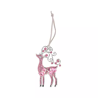 Christmas Tree Decoration Pink Gemmed