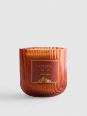 Vela aromática de otoño con especias