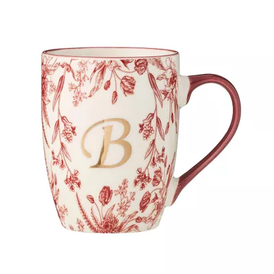 Fleurs d'Automne Mug Monogram B,E,T