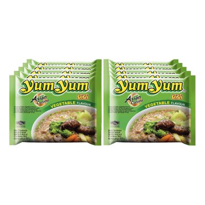 Yum Yum  Instantnudeln Gemüse 60 g, 10er Pack - Inhalt: 2 Flaschen