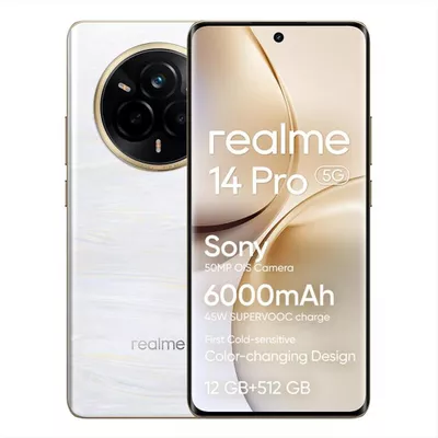 REALME - Smartphone REALME 14 PRO 5G (512GB 12GB)-Pearl White