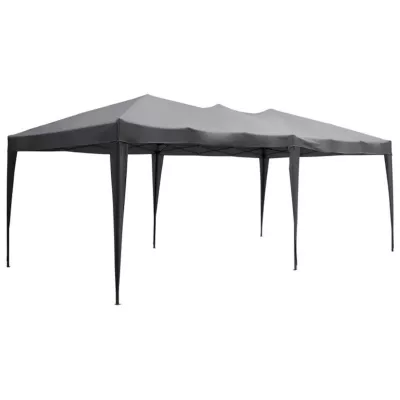 EasyUp, Havepavillon, 100 % vandtæt, 600x300 cm, antracit