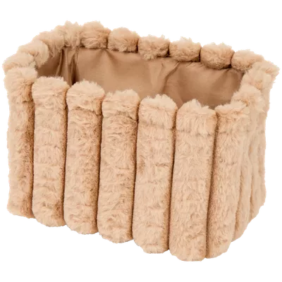 Plyšový úložný koš