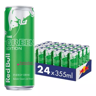 Red Bull Energy Drink Green Edition Kaktusfrucht 0,355 Liter Dose, 24er Pack