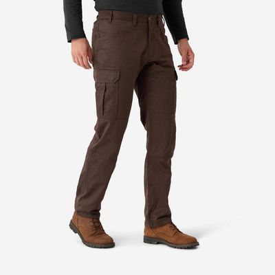 SOLOGNAC Jagdhose Steppe 500 Cargo strapazierfähig braun