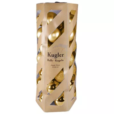 Julekugler, guld, 40 stk.