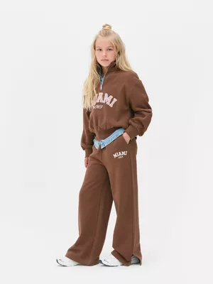 Joggers gráficos de pernera ancha
