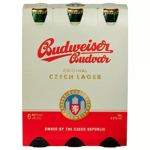 Budweiser Budvar Premium Lager 6x0,33l