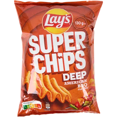 Lay's Super Chips Deep Deep American BBQ