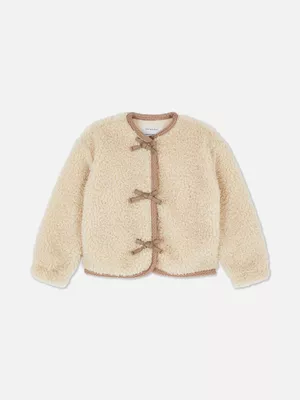 1,5-8 años | Chaqueta de borreguito con lazo