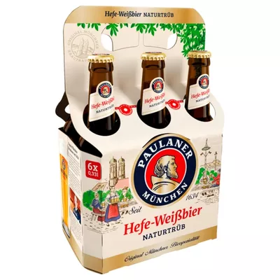 Paulaner Hefe-Weißbier naturtrüb 6x0,33l