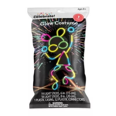 Way to Celebrate! Multi-Color Glow Party Favors Costume Set