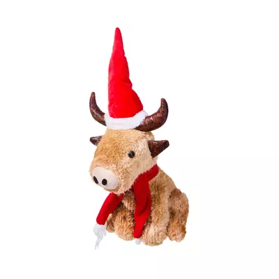 Christmas Highland Cow Doorstopper