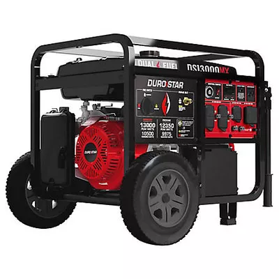 DuroMax 13,000-Watt Dual-Fuel Portable Generator, CO Alert