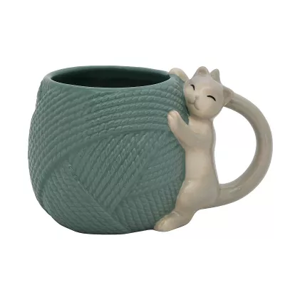 Celebrate Together™ Fall Cat and Yarn Ball Ceramic Mug