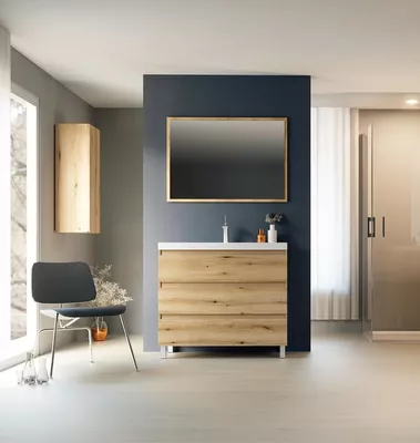 MUEBLE DE BAÑO MODULAR ATLANTIS MIEL 3 CAJONES 100X45CM