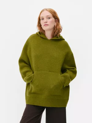 Sudadera de punto básica con capucha