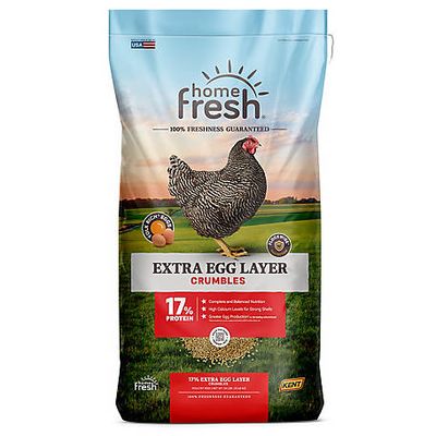 Kent Home Fresh Extra Egg Layer Crumble Poultry Feed, 50 lb. Bag