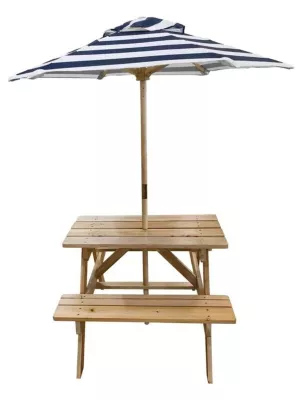 Bord-/bænkesæt m/parasol
