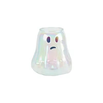 Way to Celebrate 4.5 Quart Acrylic Iridescent Ghost Bucket, White