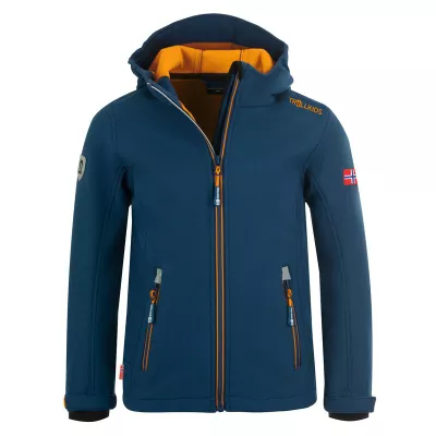 TROLLKIDS Softshelljacke TROLLKIDS Kids Trollfjord Jacket Kinder blau/orange