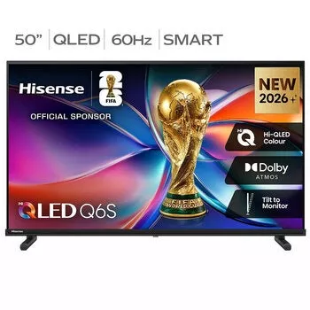 Hisense 50 Inch Q6SAU QLED 4K Smart TV 50Q6SAU