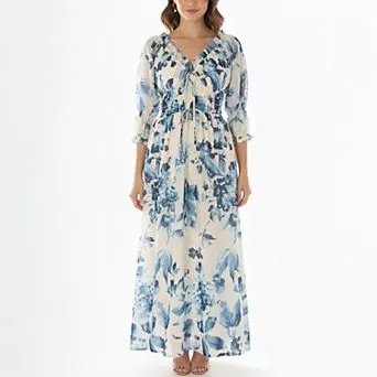 Women's Taylor Floral V-Neck A-Line Dress