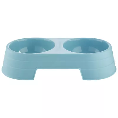 Double Pet Bowl Plastic