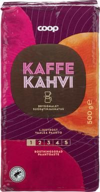 Coop kahvi vaalea paahto suodatinjauhatus 500 g