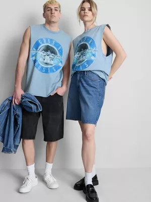 Camiseta sin mangas con gráfico de Guns N' Roses
