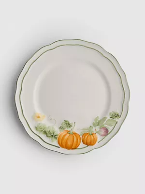 Plato llano con calabazas