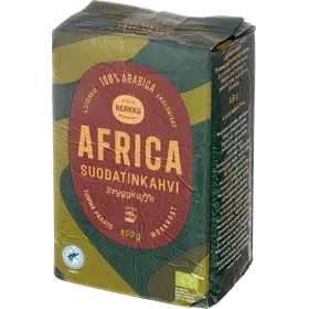 Herkku Luomu Africa Suodatinkahvi 450 g tumma paahto