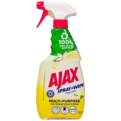 Ajax Spray N Wipe Lemon 500mL