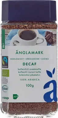 Änglamark pikakahvi kofeiiniton luomu 100 g