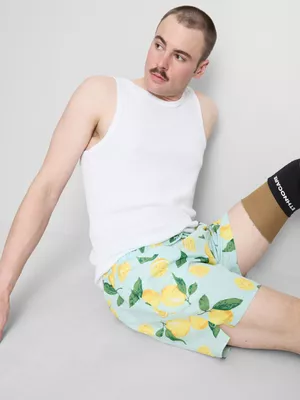 Bañadores con estampado de limones