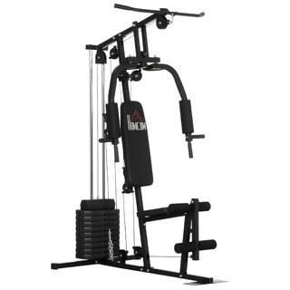 HOMCOM HOMCOM Palestra Multifunzione con Pesi da 45kg per Home Gym 135x103x200cm
